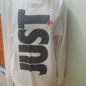 Nike Sportswear JDI French Terry Crewneck Sweatshirt AR2606-100 White